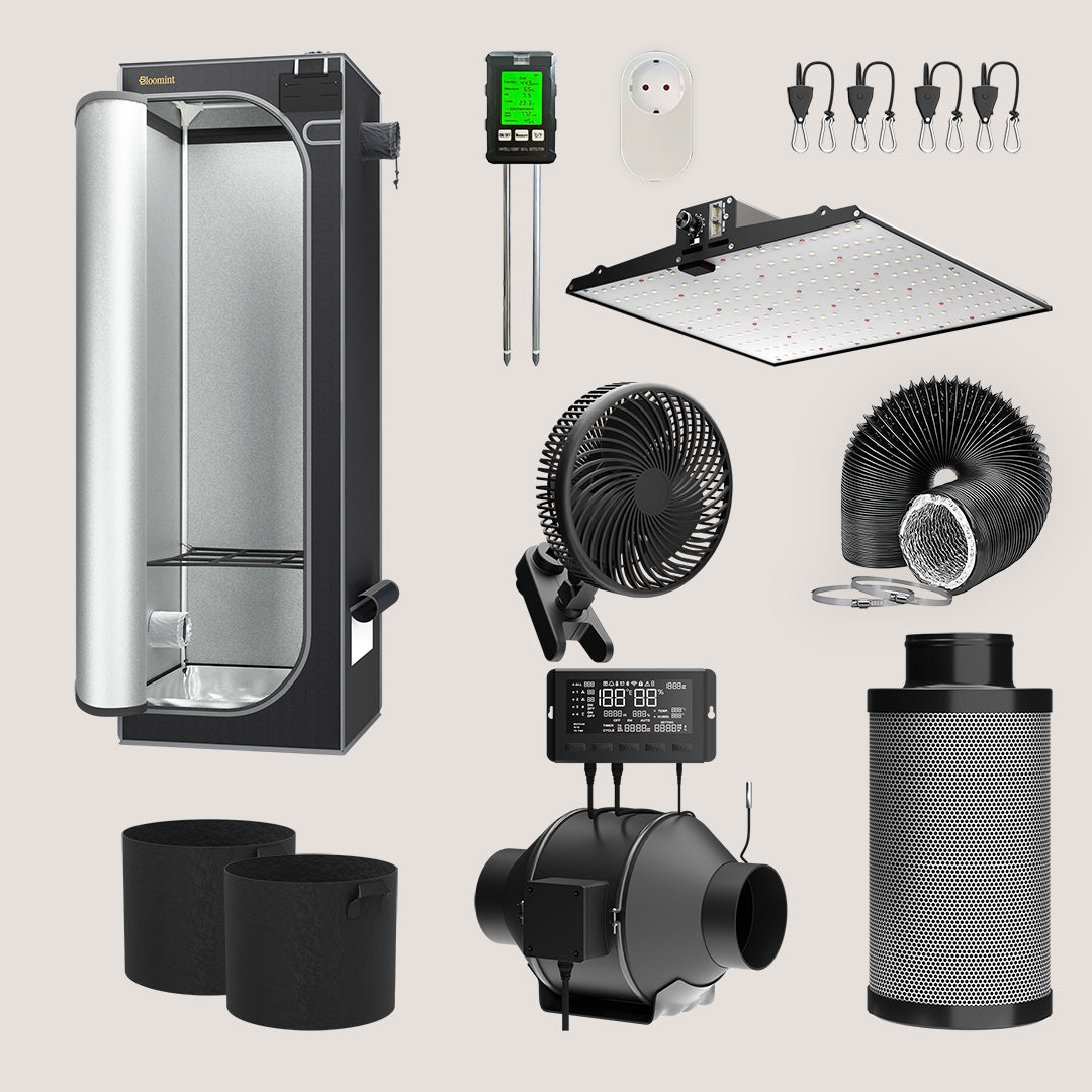 Bloomint Growzelt Komplettset 2.0 - 60 x 60 x 180 cm