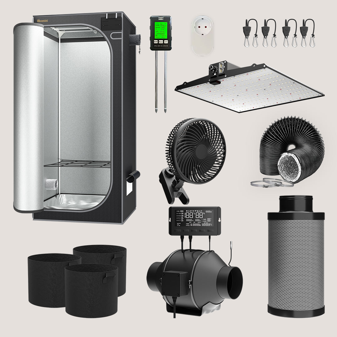 Bloomint Growzelt Komplettset 2.0 - 80 x 80 x 180 cm