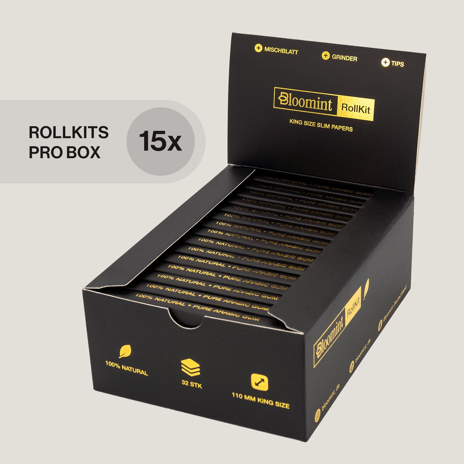 Bloomint RollKit Display 15 Stück