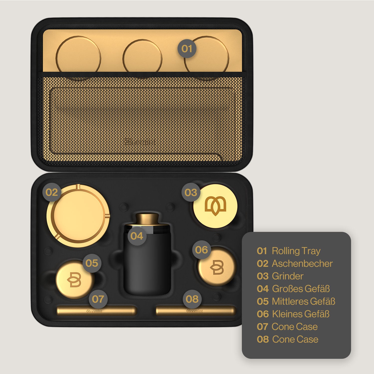 Bloomint Grinder Set Gold