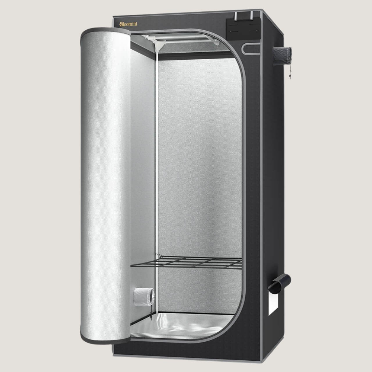 Bloomint Growzelt/Growbox 2.0, 80 x 80 x 180 cm, 1680D