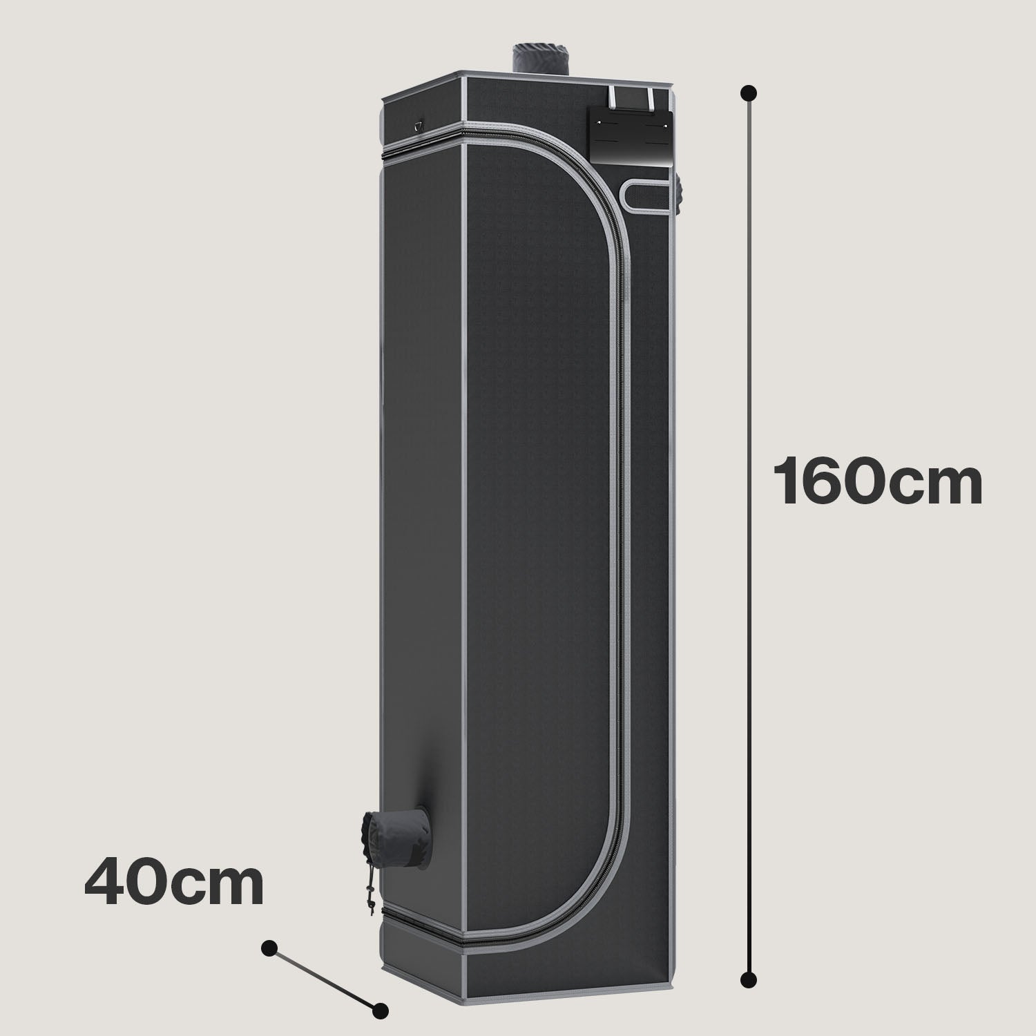 Bloomint Growzelt/Growbox 2.0, 40 x 40 x 160 cm, 1680D