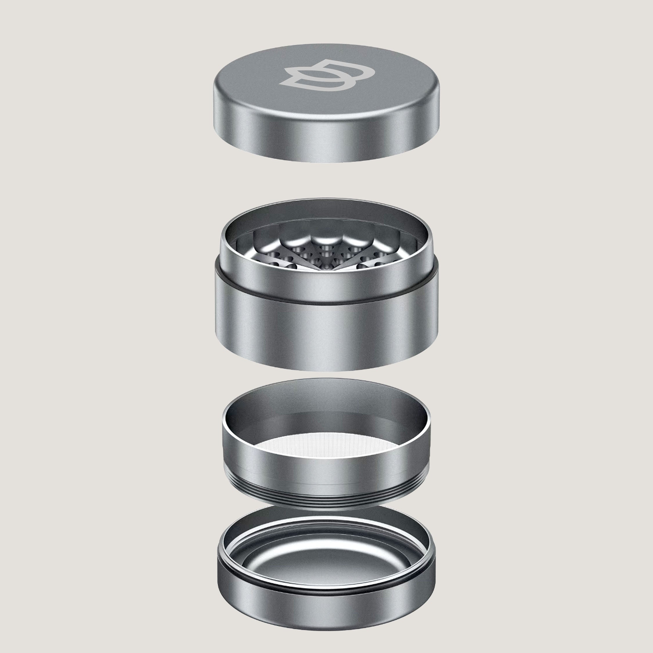 Bloomint Apollo Grinder 2.0, Silber, 63 mm