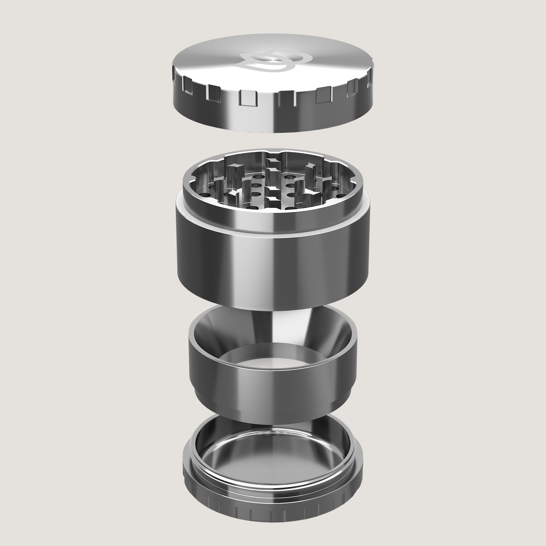 Bloomint Edelstahl Grinder 4-teilig 55mm
