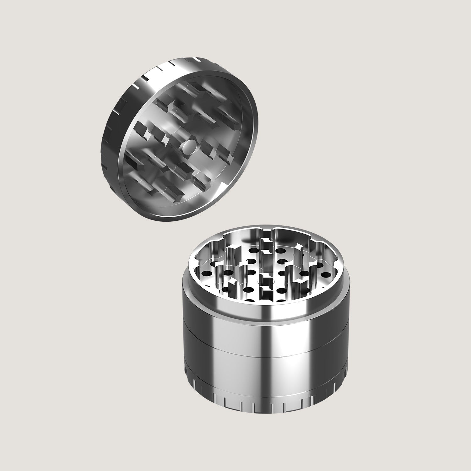 Bloomint Edelstahl Grinder 4-teilig 55mm