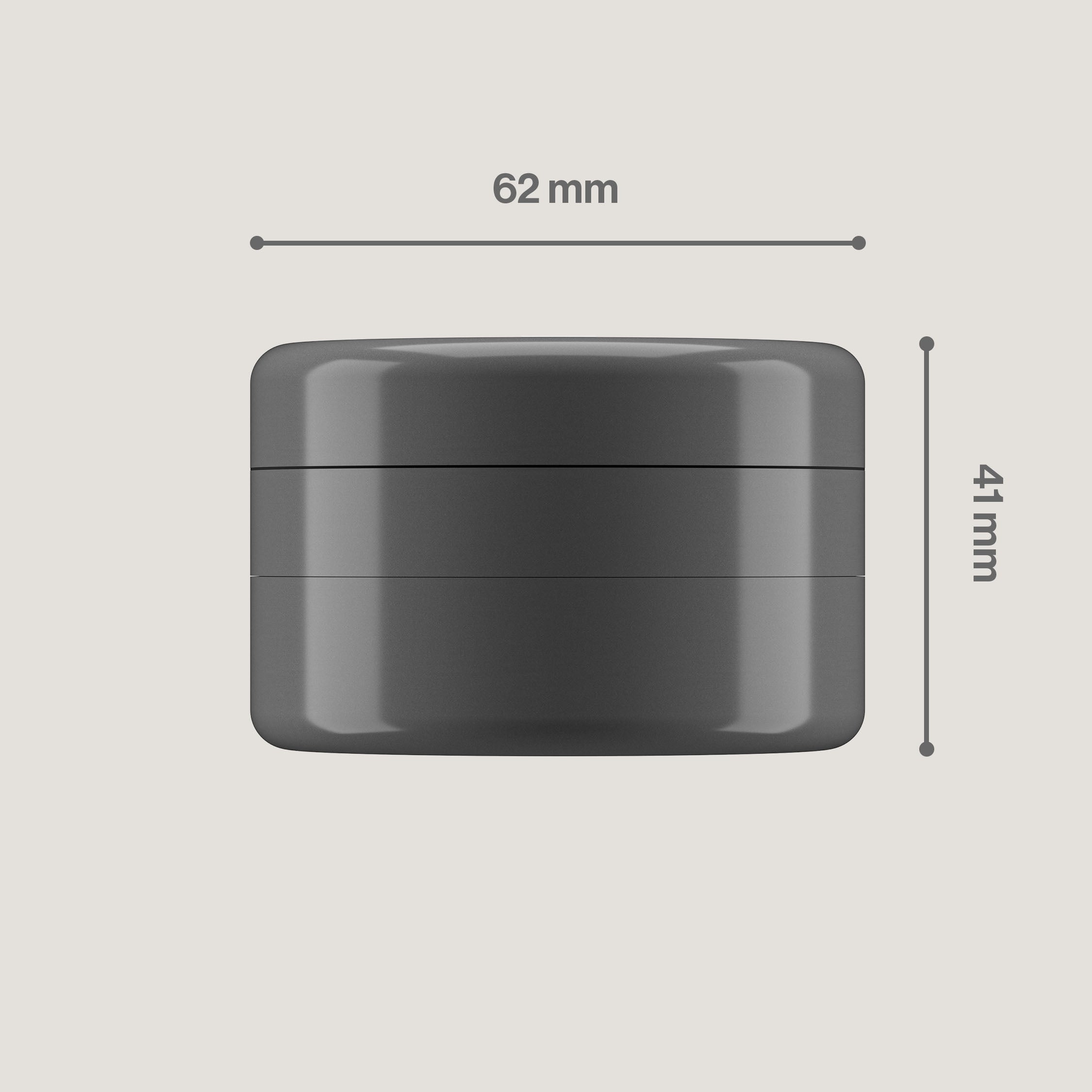 Bloomint Ultra Keramik Grinder, Grau, 63 mm