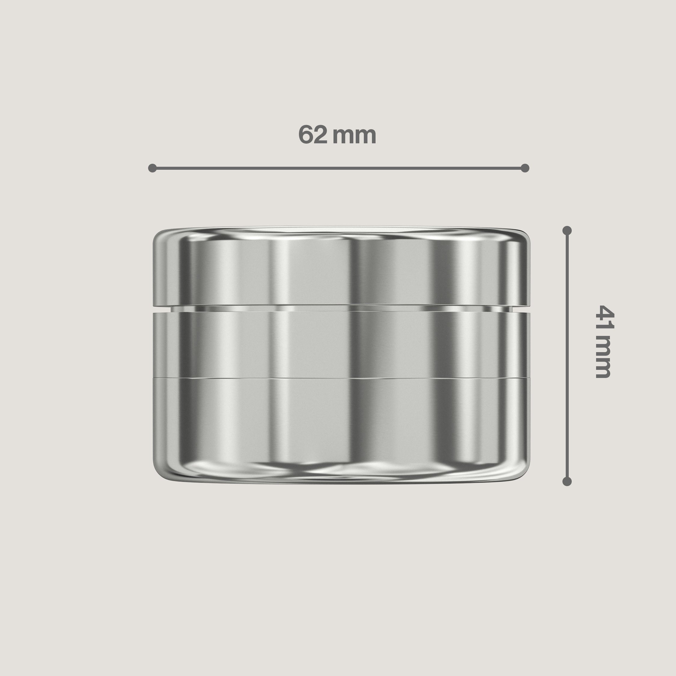 Bloomint Cyber Edelstahl Grinder, 3-teilig, 62mm