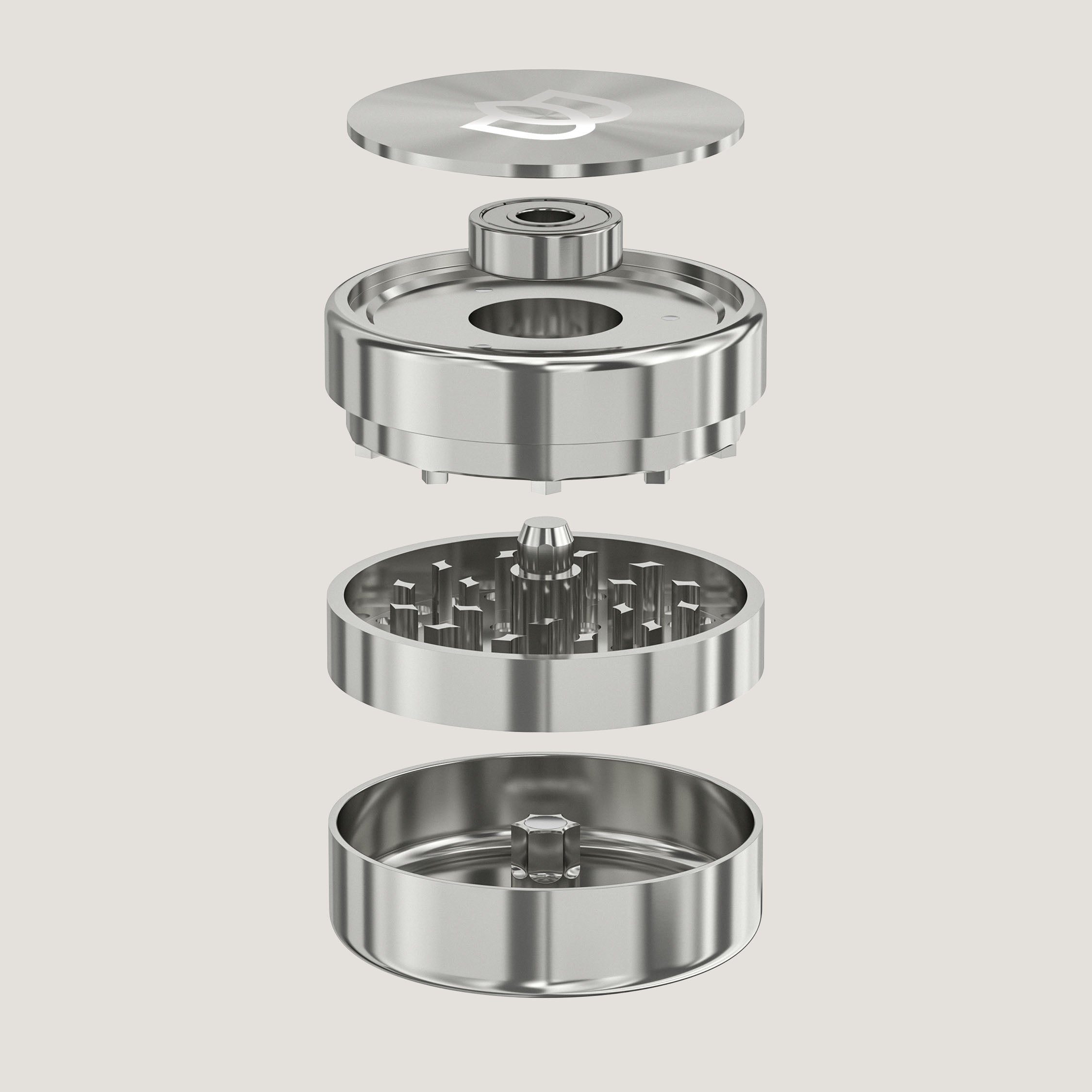 Bloomint Cyber Edelstahl Grinder, 3-teilig, 62mm
