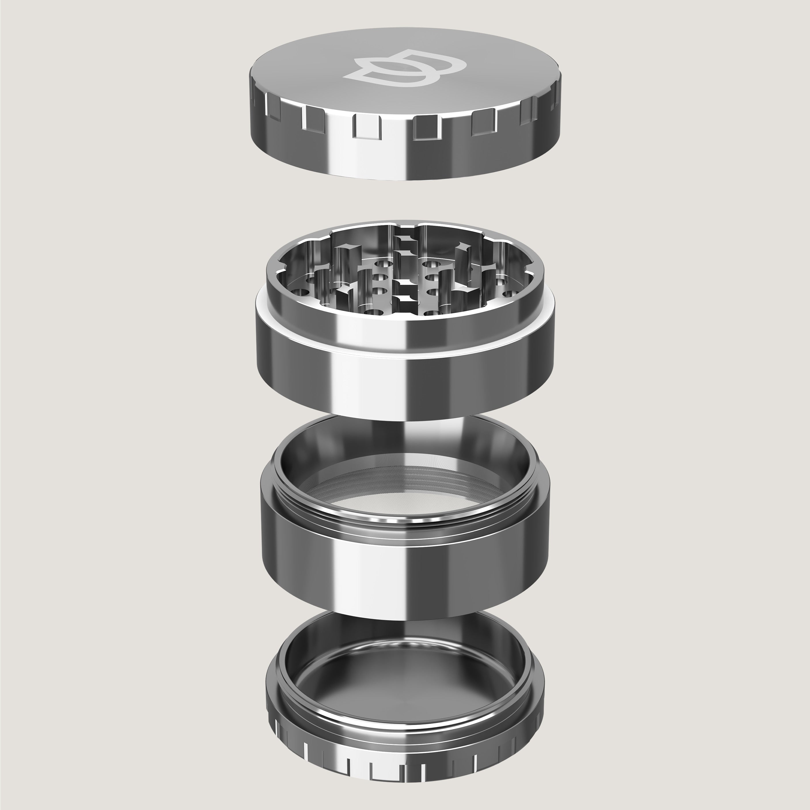 Bloomint Edelstahl Grinder 4-teilig 55mm