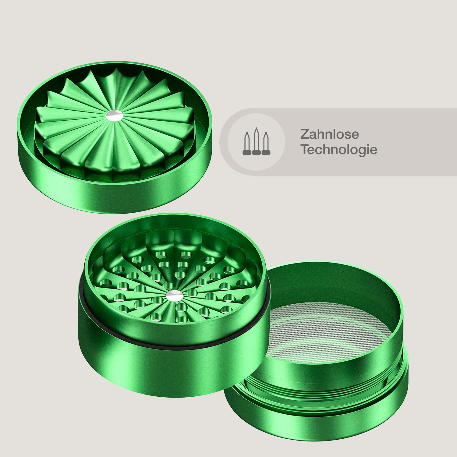 Bloomint Apollo Grinder 2.0, Grün, 63 mm