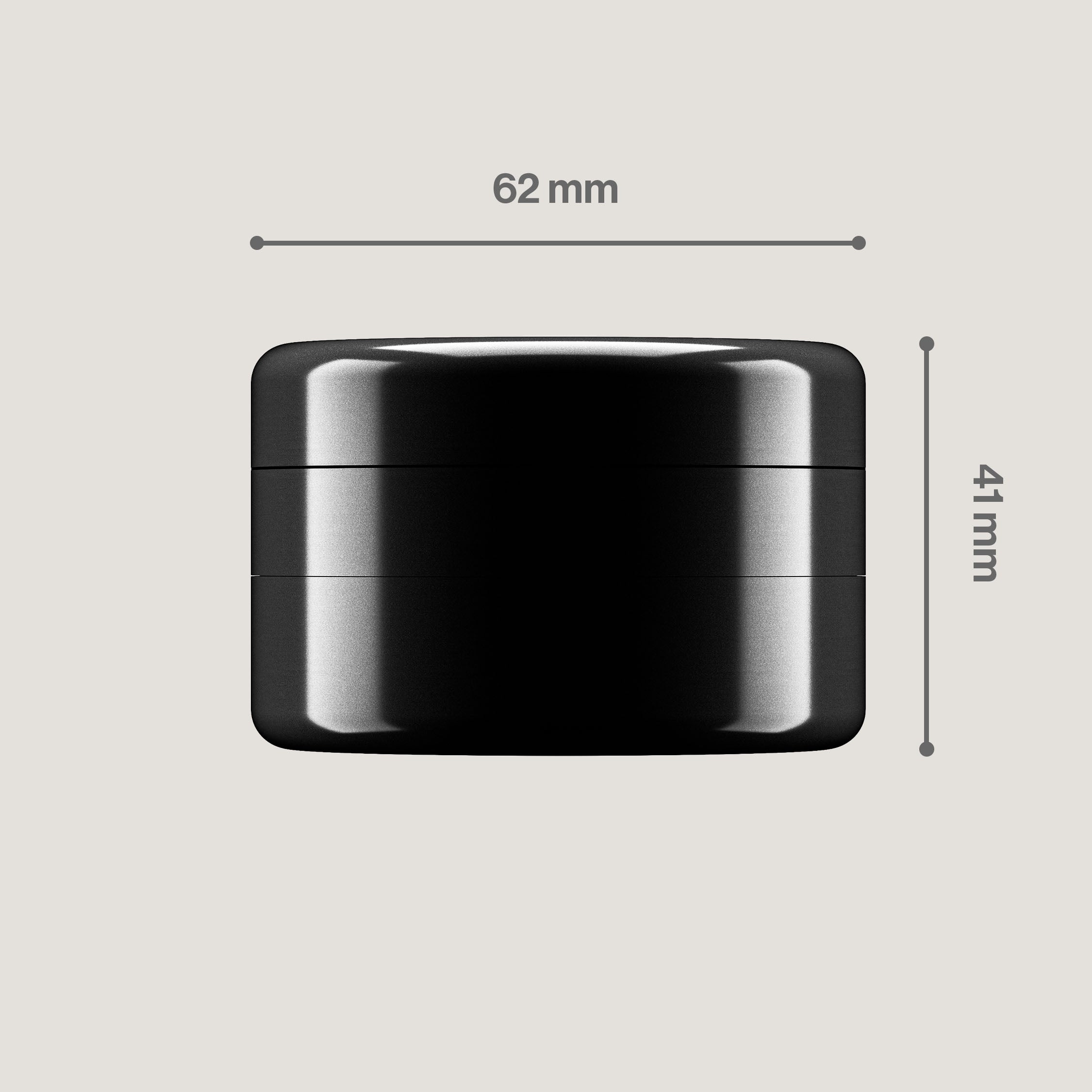 Bloomint Ultra Keramik Grinder, Schwarz, 63 mm