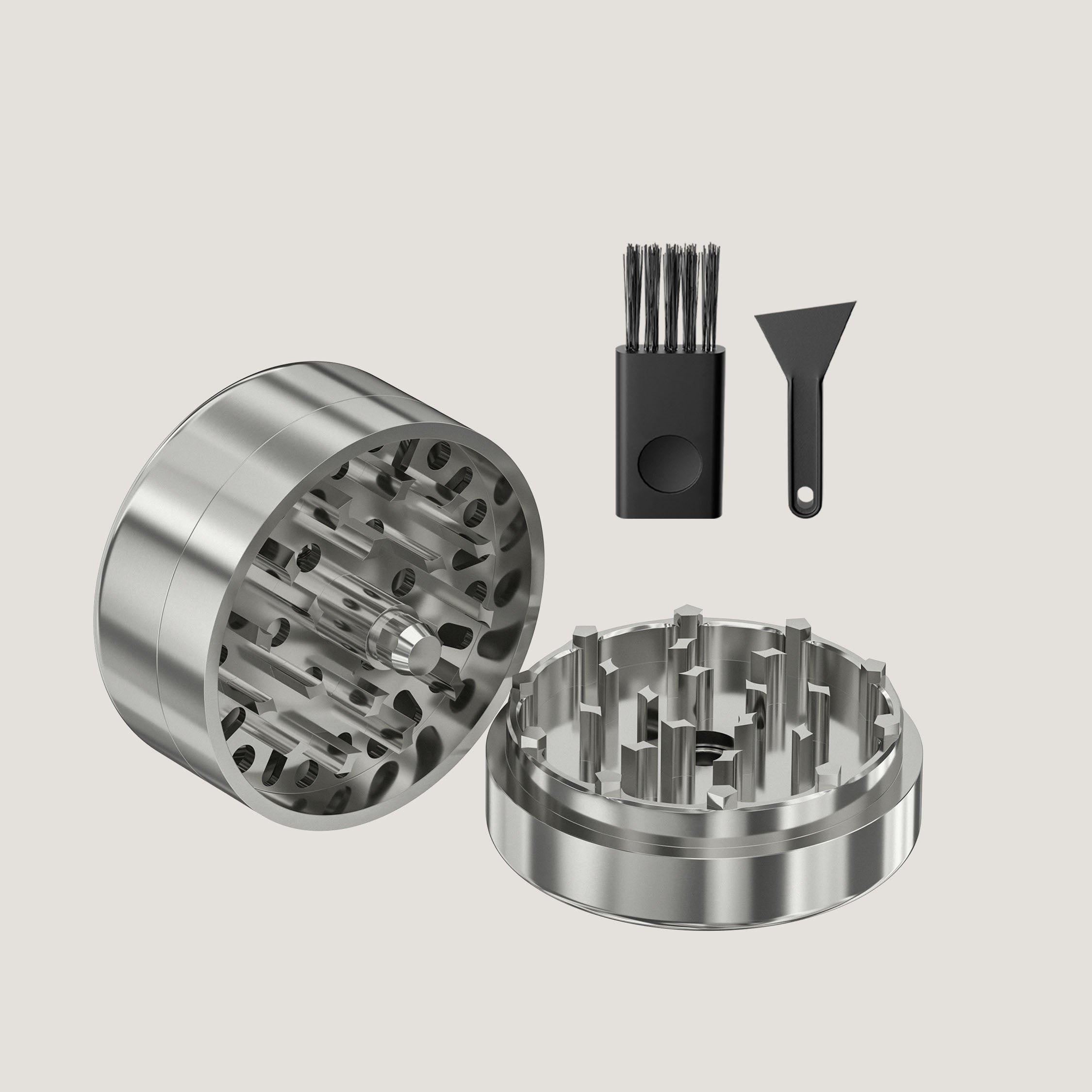 Bloomint Cyber Edelstahl Grinder, 3-teilig, 62mm